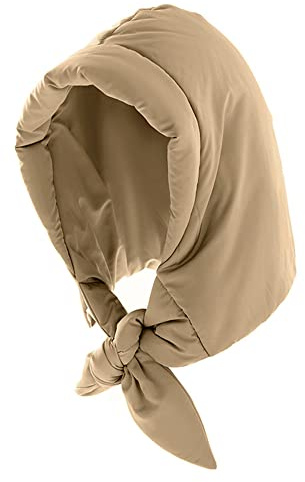 LA HUATE Cappello invernale caldo con cappuccio cappello sciarpa con cappuccio cappello impermeabile antivento sci Cap cravatta sotto il mento per donne ragazze, Khaki, Taglia unica