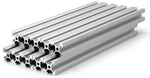 iMetrx Aluprofil 20x20 1500mm Silber (10Pcs/Pack) V-Slot Aluminium Profil Europäischer Standard für 3D Drucker, CNC und Laser Graviermaschine