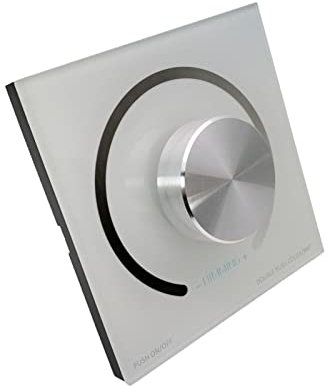 LAZIRO Helligkeit Rotary Single Color Touch Panel-Dimmer auf AUS-Schalterknopf LED Controller for 5050 3528 Rühren DC12V-24V.
