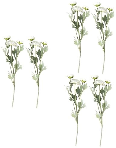 Warmhm 6stücke Realistische Kunstrosen Blumensträuße Für Hochzeiten Partys Und Garten Dekoration Lebensnahe Kunstblumen Für Zuhause Und Feierlichkeiten Weiß
