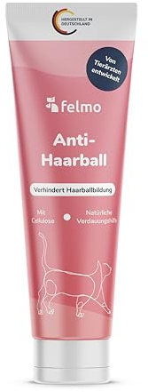 felmo Anti-Hairball Paste für Katzen (100g) Verhindert präventiv Neubildung von Haarballen, fördert die Verdauung – Alternative zu Katzengras - von unseren Tierärzten entwickelt und empfohlen