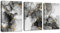 FajerminArt 3 Panels Framed Canvas Wall Art Marble Gray Gold White Pictures Printing Painting Poster Canvas Prints Wall Decor for Bedroom Living Room Bathroom Office Ready to Hang 30x40cmx3Pcs