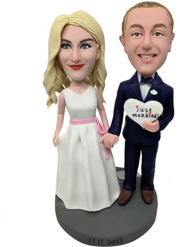 RODMAIE Individuelle Wackelköpfe, personalisierte Hochzeitsgeschenke für Paare, Hochzeit für Paare, einzigartiges Valentinstagsgeschenk (10)