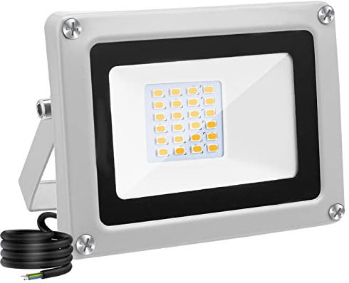 Litglobe 12V LED Strahler Außen,30W 3000LM LED Fluter Flutlicht Außen,6500K Kaltweiß LED Scheinwerfer,IP65 Wasserdicht LED Aussenstrahler für Garten, Hof, Terrasse, Sportplatz, Garage