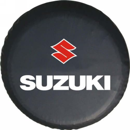 GTFRFD Housse Roue Secours de Voiture, pour Suzuki Jimny 2012-2017 Housse de Pneu de Couverture Roue Protection Antipoussière Imperméable,15in