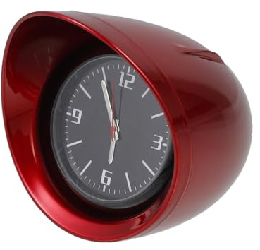 iplusmile 1satz Mini Auto Armaturenbrett Uhr Praktische Quarzuhr Für Fahrzeuge Einfache Montage Langlebig Für Auto Büro Und Schlafzimmer Rote Farbe Stabil Und Praktisch