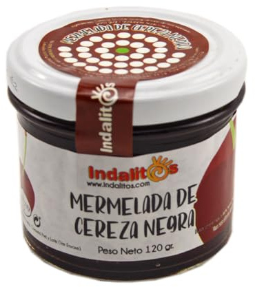 Indalitos - Mermelada de cereza negra - Pack de 3 x 120g