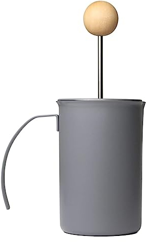 Montalatte Frullino Montalatte Montalatte Ad Azionamento Manuale Pompa A Mano In Acciaio Inossidabile Tazza Per Schiuma Di Latte Per Caffè 400 Ml Monta Latte per Cappuccini(G)