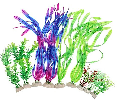 Milisten 5 Ensembles décoration d'aquarium Aquatique refuges Pot réservoirs algue Décoration Aquarium décoration pour Aquarium décor de Plantes d'aquarium Fausses Plantes d'aquarium résine