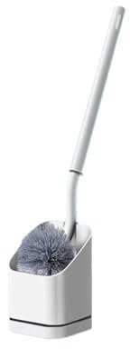 xiuling4568 Scopino Bagno WC Set di scopini for WC a Parete o da Terra Scopino for WC Curvo in plastica con Manico Lungo con setole morbide e scopino for WC con setole dure Spazzolone WC