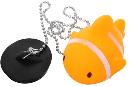 Homoyoyo Sink Stopper Chain Cute Design Easy to Use Drain for Bathtub and Sink Prevents Clogs and Practical Bath Water Stopper