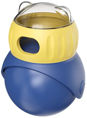 Leckerli-Spielball | Wiederbefüllbarer Futterball Für Katzen - Verstellbarer Futterspender Mit Auslaufkugel – Interaktives Spielzeug Zur Beschäftigung & Training Für Haustiere Bei Indoor-Aktivitäten
