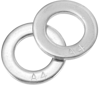 QUARKZMAN 8 Stück Runde Unterlegscheiben M16x30x2 mm, 316 Edelstahl Silber | Dichtscheiben Beilagscheiben Set, O Ring Flache Dichtungsringe für Schrauben Muttern Gewindestange
