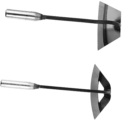 Toyvian 2piezas Azadas De Mano De Acero para Desherbar y Plantar Verduras Herramientas Manuales De Jardín para Jardinería