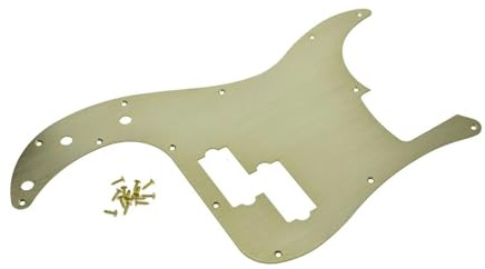 E-Gitarren-Schlagbrett hinten 13-Loch-Metall-Aluminium-eloxiertes Präzisions-Linkshänder-Bass-Standard-Schlagbrett Im Modernen Stil(2)
