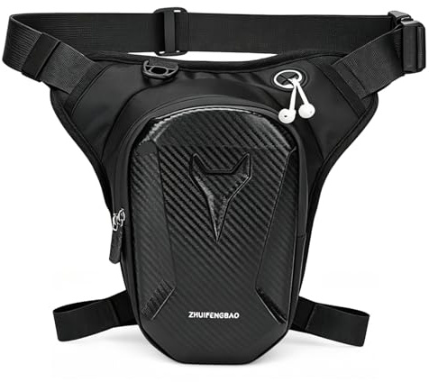 LPZMPZ Beintasche Motorrad für Herren Damen, Motorcycle Leg Bag | Wasserdichte Oberschenkeltasche Motorrad, Multitaschen Sport Gürteltasche für Laufen, Radfahren, Motorrad, Angeln, Wandern