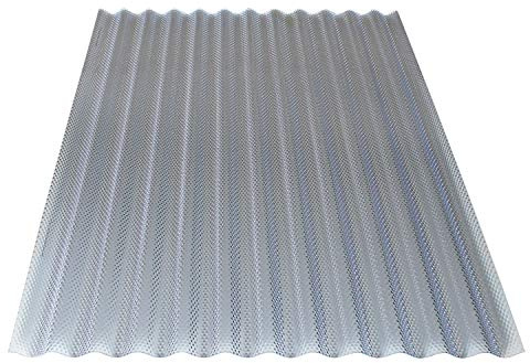 KAISER plastic® 3er Set Wellplatten Wabe klar | Wellplatten transparent in 2,5m Länge | Dachplatten Kunststoff wetterfest für Welldach, Überdachung, Terrassendach | 104,5 x 250 cm | Made in Germany