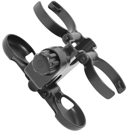 Cochecitos de bebé, soporte plegable para bebidas con ranura para teléfono con abrazadera de rotación de 360 grados, adecuado para cochecitos, carritos de compras, ahorro de espacio
