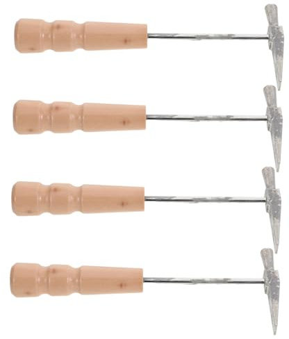 FUNOMOCYA 4 Stück Teiliges Kalimba Stimmhammer aus Holz und Metall Kompakter Daumenklavier Tuner für Kalimba Modelle Tragbares Musikinstrument Werkzeug Präzisen Klangjustierung Unterwegs
