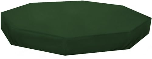 Sandlådeskydd vattentät hexagonal 214 x 199 x 23 cm Oxfordtyg UV-skydd dammtät sandlådeskydd för utomhusträdgård, grön vattentät
