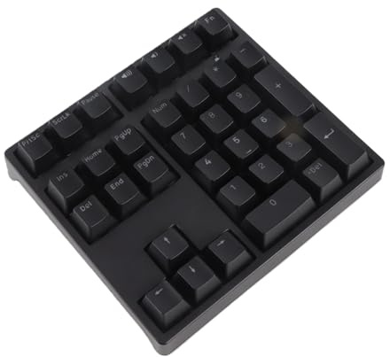 Oreilet Pavé Numérique Mécanique, Clavier Numérique Filaire USB C 34 Touches avec Rétroéclairage RVB, Clavier Numérique Mécanique pour Ordinateur Portable PC de Bureau (Black)