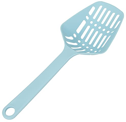 aqxreight PP Kattströskopa med Djup Design och Krok för Enkel Förvaring, Plastströredskap för Katter, Tillbehör för Husdjur (Blå)
