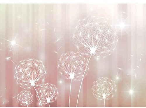 Runa Art Fototapete Blumen Pusteblume Modern Vlies Wohnzimmer Schlafzimmer - Made in Germany - 308 x 220 cm Rosa 9397010b