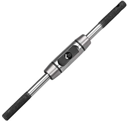 sourcing map Verstellbarer Windeisen Griff, für metrische M2-M8-Gewindebohrer, Gewindebohrerhalter, Reibahle, Handgewindebohrwerkzeug für maschinelle Reparatur, Druckgusskörper