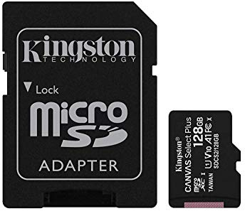 Kingston 128 GB micSDXC Canvas Select Plus 100R A1 C10 tarjeta+ADP (SDCS2/128 GBCR)