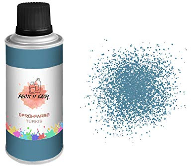 PAINT IT EASY Sprühfarbe, Sprühbastellack, Farbspray, 150ml, Türkis