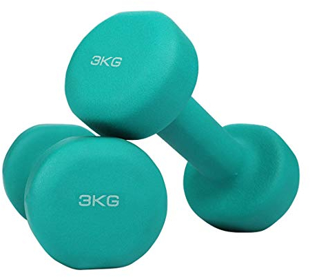 ZTJ-Lighting Dumbells Sets, Gusseisen Hex Farbe Hanteln Gewichte für Frauen und Männer, 1 KG, 1,5 kg, 2kg, 3kg, Langhantelset Übung Gewichte für Kern- und Krafttraining,3kg*2
