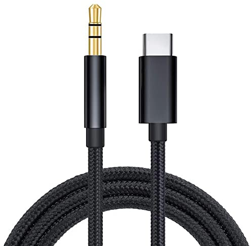 iLamdeetek Cavo da USB C a Aux 1M, Audio da USB Tipo C a Jack da 3,5 mm, Cavo Stereo per Cuffie Nylon Intrecciato Adattatore Aux Jack Compatibile con Xiaomi Huawei Oneplus Samsung etc.