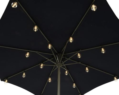 Lichterkette für Sonnenschirm Beleuchtung LED Glühbirnen Vintage-Stil Warmweiß