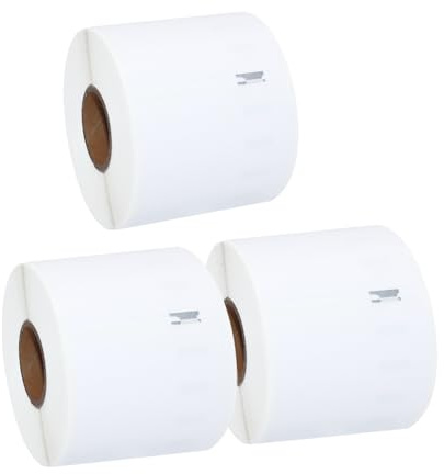 Molabel Lot de 3 Rouleaux Compatible avec Dymo 99014 S0722430 54mm x 101mm | Étiquettes Adresse Grand Format 220 par Rouleau 660 au Total pour Dymo LabelWriter 450 Expédition Courrier Bureau