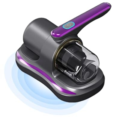 Kamanan Aspiratore per acari da 100 W, per materassi e acari, con luce UV e contenitore per la polvere permanente per materassi, divani, cuscini, tappeti, altri tessuti