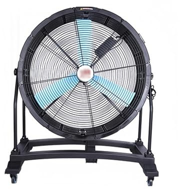 FUHAI-666 Ventilador eléctrico Industrial Grande, fábrica, Taller, almacén, Ventilador eléctrico móvil de Suelo(Size:A-30 Inch)