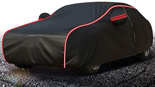 Autoabdeckung für Toyot𝐚 Avensis III2009- (478 x 181 x 148cm),Langlebig,wasserdicht,staubdicht,UV-beständig,Kratzfest, atmungsaktiv,mit seitlichem Reißverschluss-Design