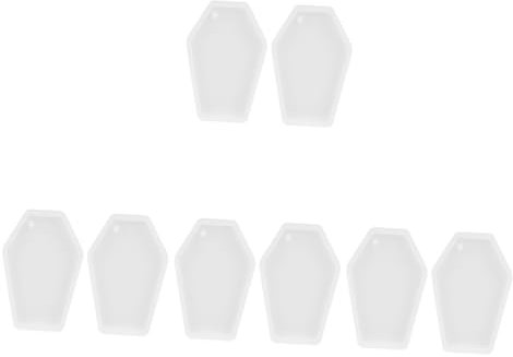 HOODANCOS 4 Sets Schlüsselanhänger-herstellungsformen Sarg-charm-form Und -gussform Für Handwerk 2 Stück * 4