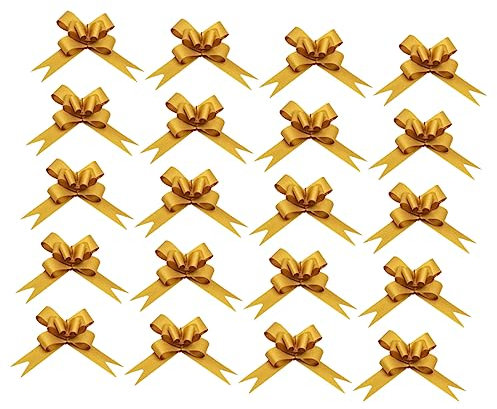 minkissy 50stücke Große Goldene Pull-schleifen Mit Schneeflocken-muster Für Weihnachtsdekoration Geschenkband-bögen Für Hochzeiten Und Feste Für Weihnachtsbaum Und