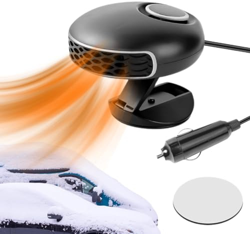 Auto Heizung Enteiser Auto Innenheizung Auto Scheibenenteiser Schnellheizung 12V mit Klapphalterung | Winter Auto Raumheizung für Limousinen, Autofahrer