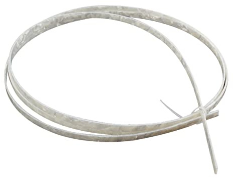 6mm Gitarren Bindingstreifen aus Zelluloid Weiß für Ukulele | Klassische Gitarre, Polierte Ausführung, Langlebig, Satz für Selbstgemacht Teile und Korpusprojekte
