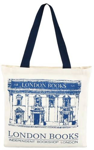 Dewocke Borsa Tela Donna Canvas Shopper per Scuola, Lavoro e Shopping - Tote Bag Riutilizzabile