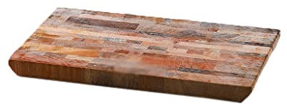 AOFCESQY Tagliere Grande Tagliere in Legno per Cucina Tagliere in Legno con giunzioni Reversibile per Carne e Verdure (Colore Legno)