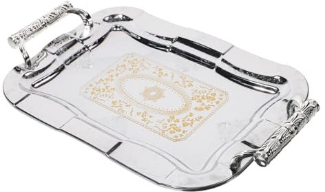 Cabilock frutero antiguo bandejas pallet tray cubertero tabla de embutidos con tapa tableros bandeja decorativa platos se seca plato de frutas plato metalico para servir Acero inoxidable