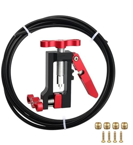 JKELPV Fahrradwerkzeug Fahrrad Bremse Hydraulische Schlauch Öl Nadel Fahrer Einsatz Installieren Werkzeug Bike Kabel Zange Olive Stecker Werkzeuge Fahrrad Reparaturset(Set 1 Red BH59)