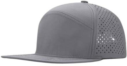 YAMEE Baseballkeps man vattentät snabbtorkande, snapback kepsar mesh andningsbar, basecap lätta, skärmmössor för justerbar, keps solskydd, hatt unisex utomhus, Mörkgrå, one size
