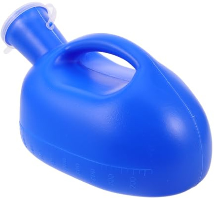 EXQUIMEUBLE Men's Urinal Plastic Outdoor Bed Urinal Elderly Accessory Reusable Urine Container Travel Urine Bottle for Men