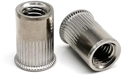 Tuerca remachable de acero inoxidable A4-80 de grado marino 316, M3, M4, M5, M6, M8, M10, M12, cabeza plana, cabeza avellanada pequeña, insertada(Small head,30pcs M10)