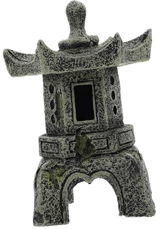 Kisangel Statua Miniatura Padiglione Decorazione da Vintage per Atmosfera Accessorio Paesaggistico e Ornamentazione da Esterno e Padiglione Decorativo per Esterni