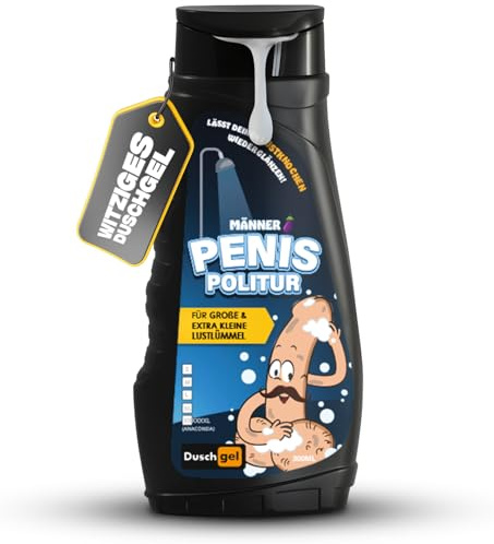 Lustiges Männer Duschgel & Shampoo für Körper, Haar | Witziges Geschenk für Männer | Scherzartikel zum Geburtstag | Spaß Männershampoo | Männerpflege Gag